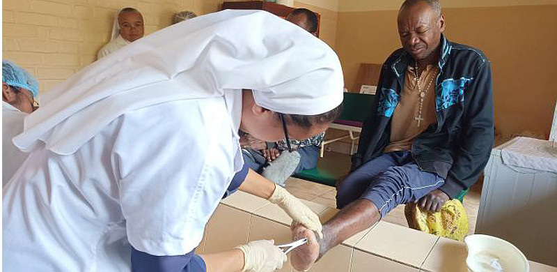 W gabinecie opatrunkowym