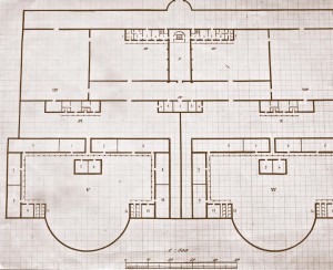 Fragment planów szpitala w Maranie 